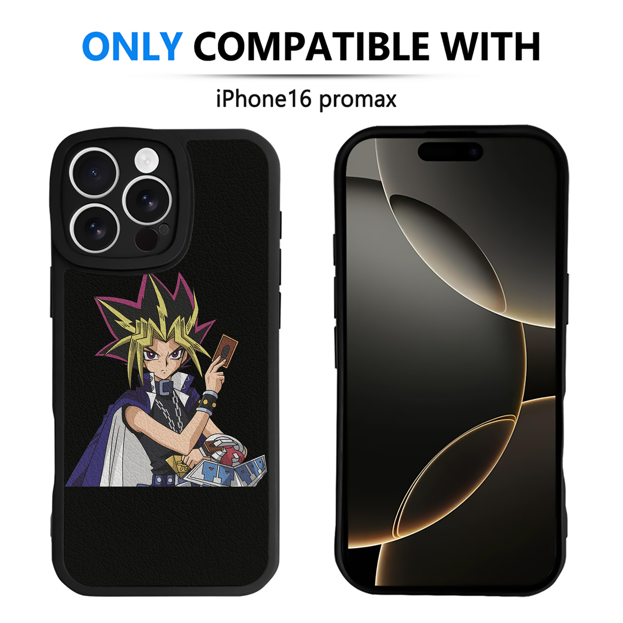 遊☆戯☆王 Yu-Gi-Oh! 【iPhone 16シリーズ対応】シリコンスマホケース（レザー調） 材質：シリコン